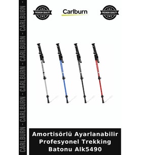 Özel Üretim Kamp Yürüyüş Amortisörlü Ayarlanabilir Profesyonel Trekking Batonu