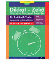 10 Dakikalık Testler Matematik ve Görsel Zeka 9 ve 10 Yaş Dikkat ve Zeka Akademisi