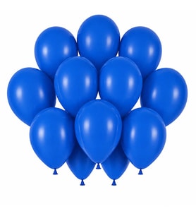 Mavi Renk Lateks Pastel Balon (30 cm) - 12 Adet