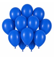 Mavi Renk Lateks Pastel Balon (30 cm) - 12 Adet