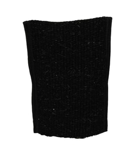 Doğal Keçi Kılı El Geçmeli Siyah Sırt ve Vücut Kesesi 26 x 18cm