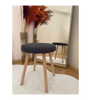 Dekoratif Peluş Puf Tabure