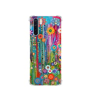 PrintiFy Oppo A91 ile Uyumlu Düşlerin Dansı Serisi Folklorik Bahçe Tasarımlı Uv Baskılı Köşe Korumalı Antişok Kılıf
