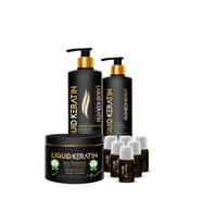 Liquid Keratin Onarıcı Saç Botoksu No 2 - Yıpranan Yanan Kopan Kırılan Saçlara Keratin Bakım Seti