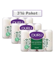 Duru Saf & Doğal Kaynaklı Beyaz Kalıp Sabun Klasik 4' lü x3 Adet