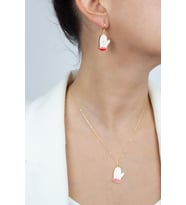 Yılbaşı Temalı Kolye Küpe Set