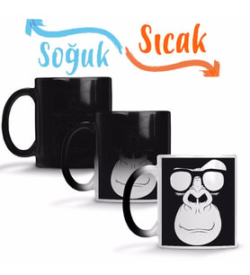 Geek Monkey Sihirli Kupa Bardak Porselen