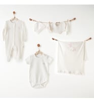 AC26501 Summer Time 7 Parça Hastane Çıkışı Ekru