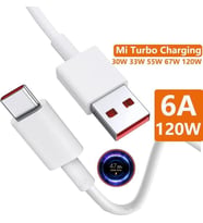 Xiaomi 120W Mi Turbo Kablo Saniye Göstergeli 6A Type-C Kablo