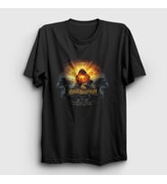 Presmono Unisex Siyah Traveler Blind Guardian T-Shirt 19935tt