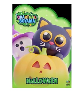 Halloween Zamanı – Çıkartmalı Boyama Kitabı