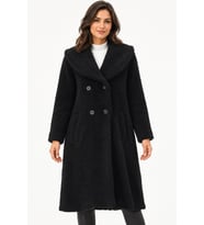 Dewberry Kadın %100 Polyester Kaban Siyah Z9776 Günlük Dış Giyim, Kazak ve Gömlek Kombini, Seyahat Gardırobu