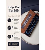 Kişiye Özel Tesbih Ahşap Kutulu Harf ve Not Detaylı