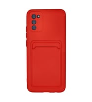 Northcity Samsung Galaxy A02S Kılıf Kelvin Kartvizitli Silikon - Kırmızı