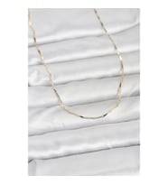Mey İthalat® CM 14K Gold Renk Çubuk Kesme Zincir Model 60 cm Kadın Kolye