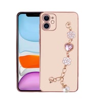 Apple iPhone 12 Kılıf El Tutamaçlı Zore Taka Silikon Kılıf (Pembe)