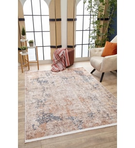 Dijital Kaymaz Yıkanabilir Krem Modern Salon Halısı Mutfak Halısı Koridor Halısı Yolluk HLN1637