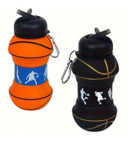 Periboia Basketbol Topu Tasarımlı Akordiyon Su Şişesi (Çok Renkli)