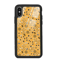 iPhone Xs Max Uyumlu Sarı Bindanlı Tasarımlı Glossy Telefon Kılıfı