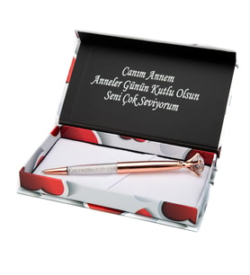 Rose Gold Elmas Model Tükenmez Kalem Anneler Gününe Özel