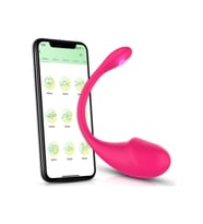 Telefon kontrollü Pembe vibratör