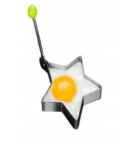 Metalik Yıldız Şeklinde Metal Omlet Yumurta ve Krep Kalıpları