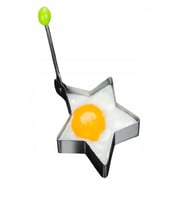 Metalik Yıldız Şeklinde Metal Omlet Yumurta ve Krep Kalıpları