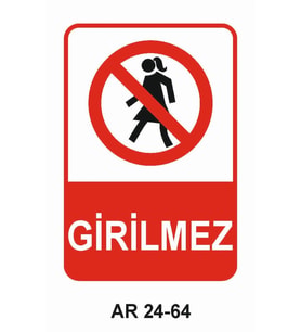 İŞ GÜVENLİĞİ UYARI LEVHASI 1 ADET PVC 21 X 29CM
