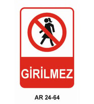 İŞ GÜVENLİĞİ UYARI LEVHASI 1 ADET PVC 21 X 29CM