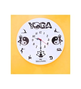 YOGA & PiLATES Duvar Saati (Çok Şık Hediye isim yazılır)