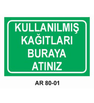 İŞ GÜVENLİĞİ UYARI LEVHASI 1 ADET PVC 21 X 29CM