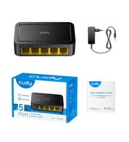 CUDY FS105D 5 port Mbit Desktop Yönetilemez Plastik Kasa Switch