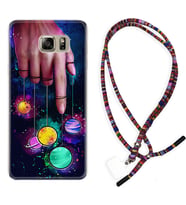 Samsung S7 Edge S20 Fe Plus Ultra S21 S22 Kılıf Boyun Asklı Rasta Silikon Finger planet 1740
