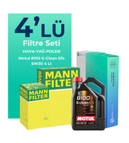 MANN Jeep Avenger 1.2 Filtre Bakım Seti Motul Motor Yağlı (2024-2026) 4 Lü