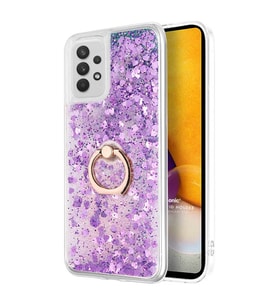 Microsonic Samsung Galaxy A52 Kılıf Glitter Liquid Holder Mor
