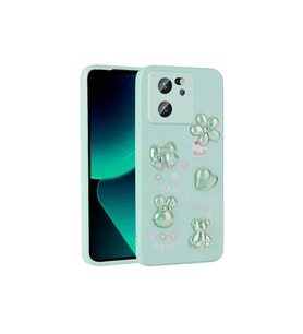 Xiaomi Mi 13T Pro Uyumlu Kılıf Kabartma Figürlü Parlak Zore Toys Silikon Kapak