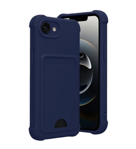 Apple iPhone 16E Kelvin Kartvizitli Silikon - Lacivert