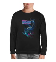 Back to the Future - Not That Time Siyah Çocuk Sweatshirt