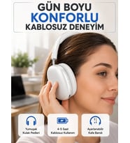 Gürültü Azaltmalı Bluetooth Kulaklık 5 Saat Kesintisiz Müzik Yeni Nesil