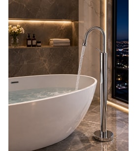 Ayaklı Ankastre Çanak Lavabo Bataryası 95 cm Acar 17.03.290