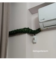 Dogal Klima Borusu Gaz Borusu Demir Tahta Gizleme Kamuflaj Saklama Yapay Bitki 7 Metre