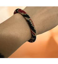 Chichibeads 	Lüks Gold Detaylı Boncuk Tasarım Bileklik