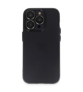 Apple İphone 13 Pro Max Kılıf Luko Lens Silikon - Siyah