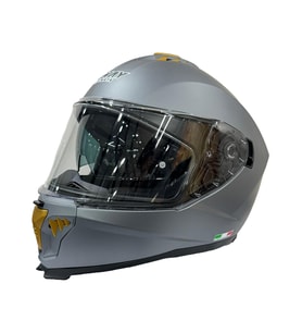 Sway 865 Full Face Double Visor Güneş Gözlüklü Kapalı Motosiklet Kaskı M Beden Mat Gri