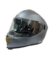 Sway 865 Full Face Double Visor Güneş Gözlüklü Kapalı Motosiklet Kaskı M Beden Mat Gri