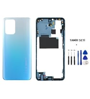 Xiaomi Redmi NOTE 10 -4G- FULL KASA Arka Kapak Takım MAVİ - TAMİR SETİ