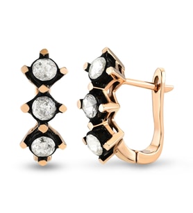 0.50 Ct Elmas Küpe EK31 (Çok Renkli)