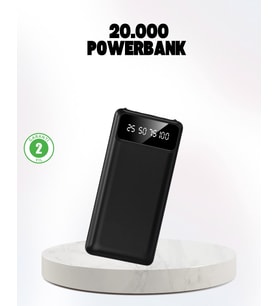 Çoklu Güvenlik Korumalı 20.000 mAh Powerbank Fener Özellikli