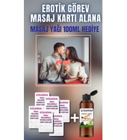 Erotik Fantezi Kartları Masaj Yağı İle Beraber