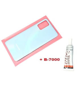 Tkgz Samsung Galaxy S20 PLUS Arka Pil Batarya Kapağı (CAM+B-7000) MAVİ